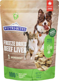 Nutri Bites Freeze Dried Beef Liver Dog & Cat Treats, Single Ingredient https://link.amazon/A01OY1HcE